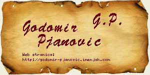 Godomir Pjanović vizit kartica